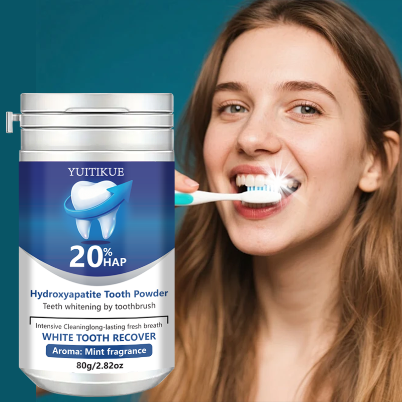 Teeth Whitening Ingredients - 20% HAP Hydroxyapatite Tooth Powder: Teeth