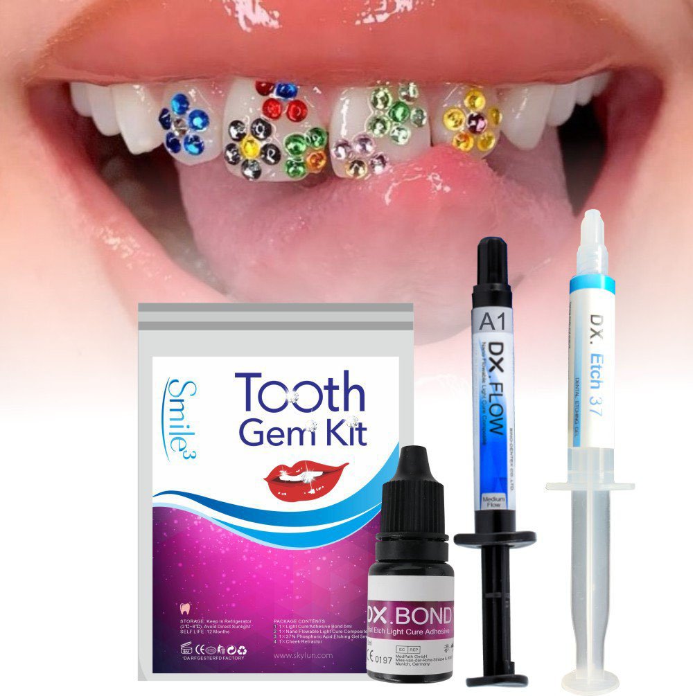 Teeth Whitening From Home - HOT Tooth Gem Kit Teeth Decorations