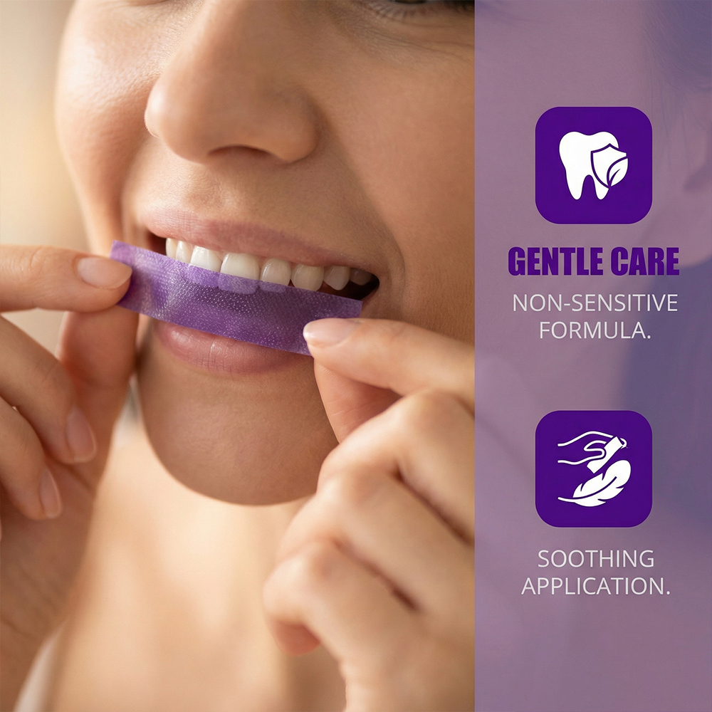 Purple Teeth Whitening Strips- - đánh giá và giá Teeth Whitening Home Kit