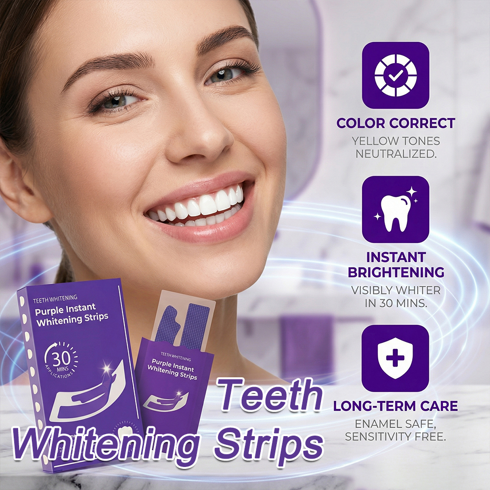 Purple Teeth Whitening Strips- - đánh giá và giá Teeth Whitening Home Kit