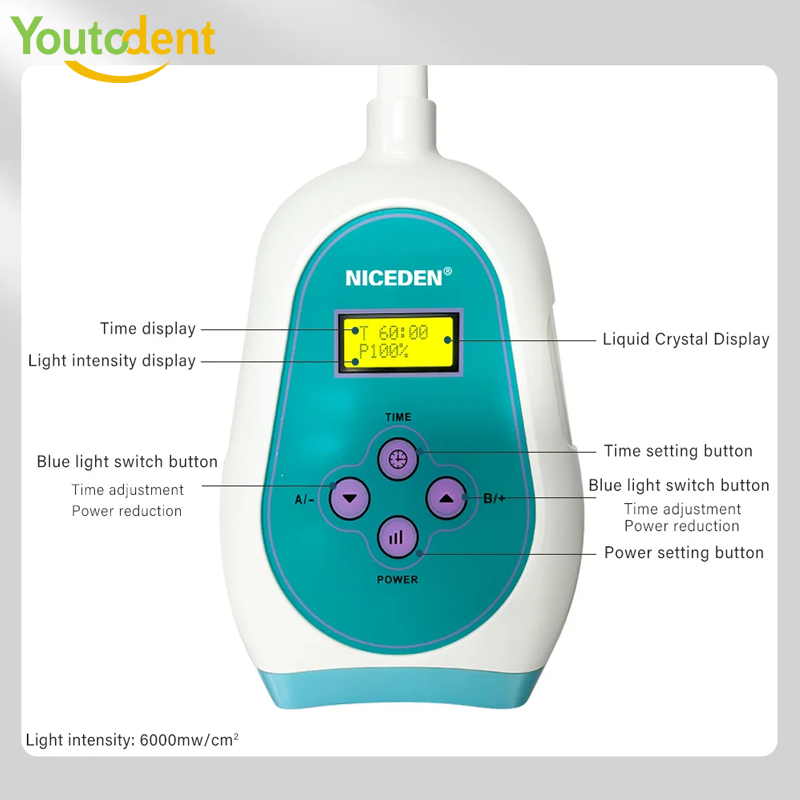 50W Dental Touch Screen 3 Colo - đánh giá và giá Teeth Whitening Usa