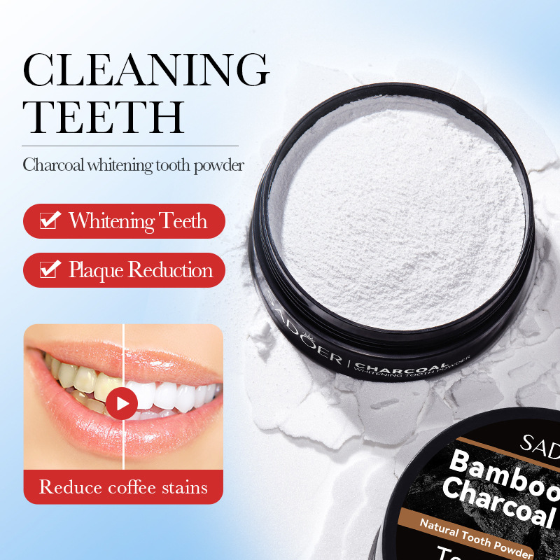 60g Tooth Whitening Powder Act - đánh giá và giá Teeth Whitening Charcoal Powder