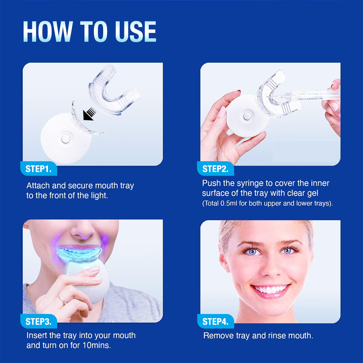 Teeth Whitening Kit - 5X LED L - đánh giá và giá Teeth Whitening From Home