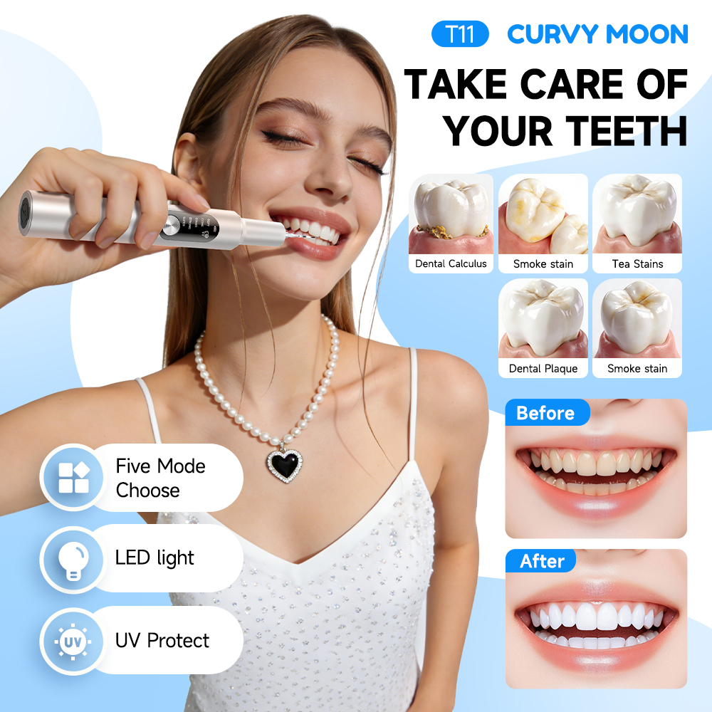 CURVY MOON T11 Electric Ultras - đánh giá và giá Teeth Whitening Kit Professional