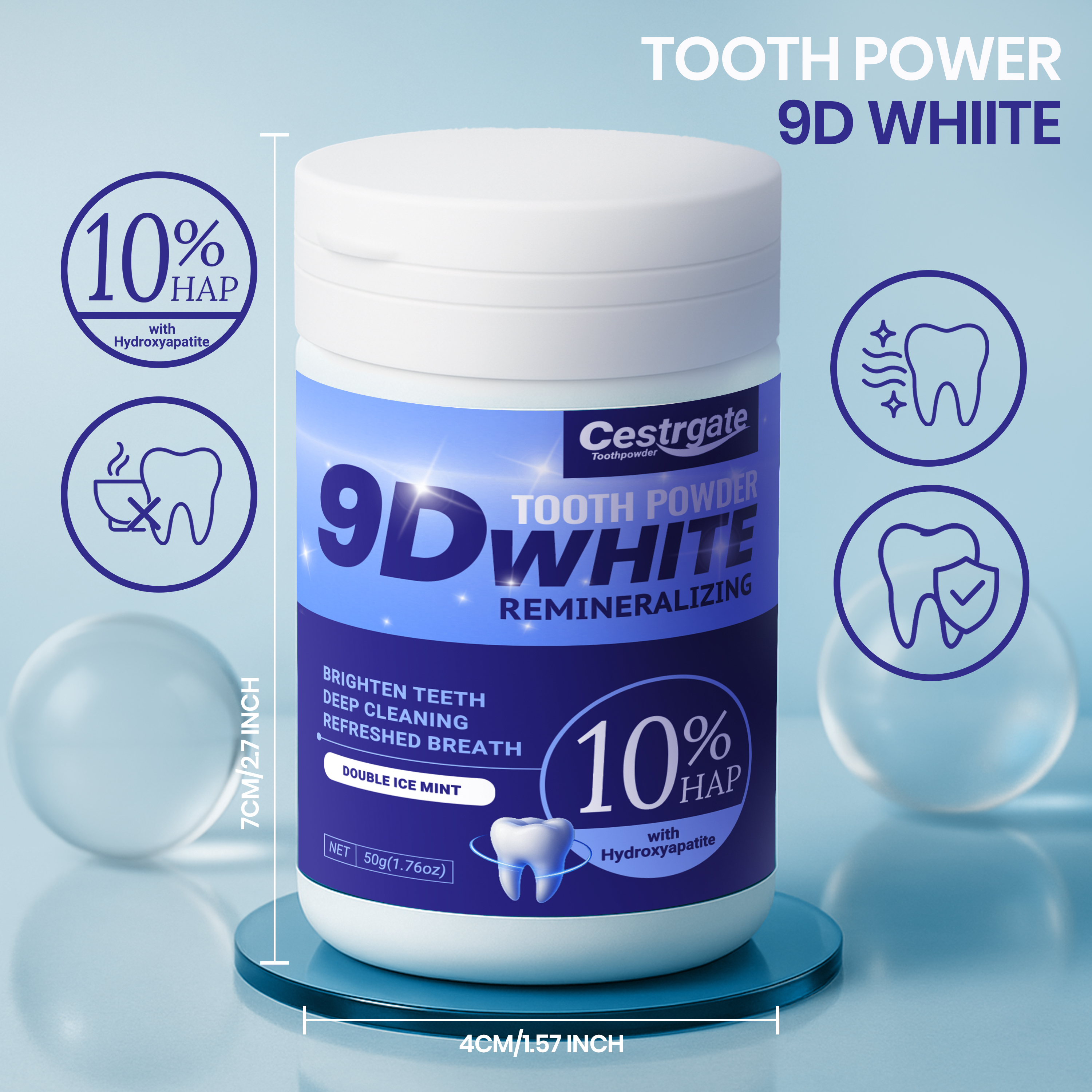 9D Hydroxyapatite Teeth Whiten - đánh giá và giá Teeth Whitening Ingredients
