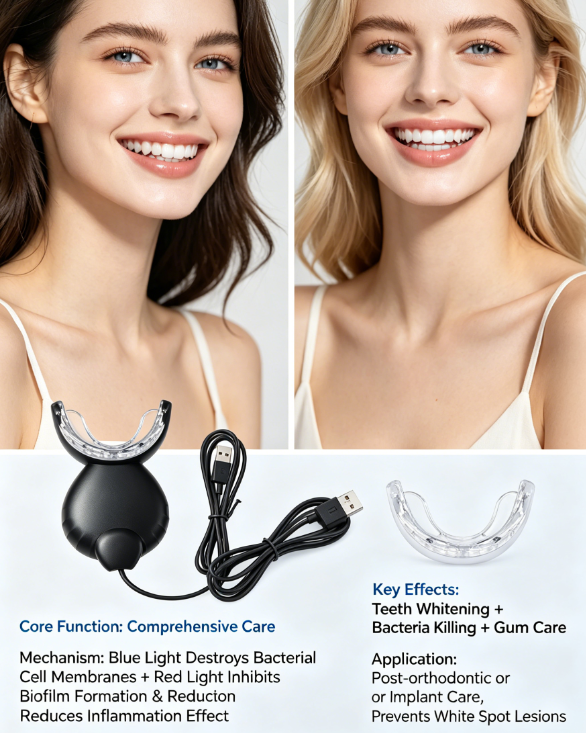 Blue LED Light Teeth Whitening - đánh giá và giá Teeth Whitening Home Kit