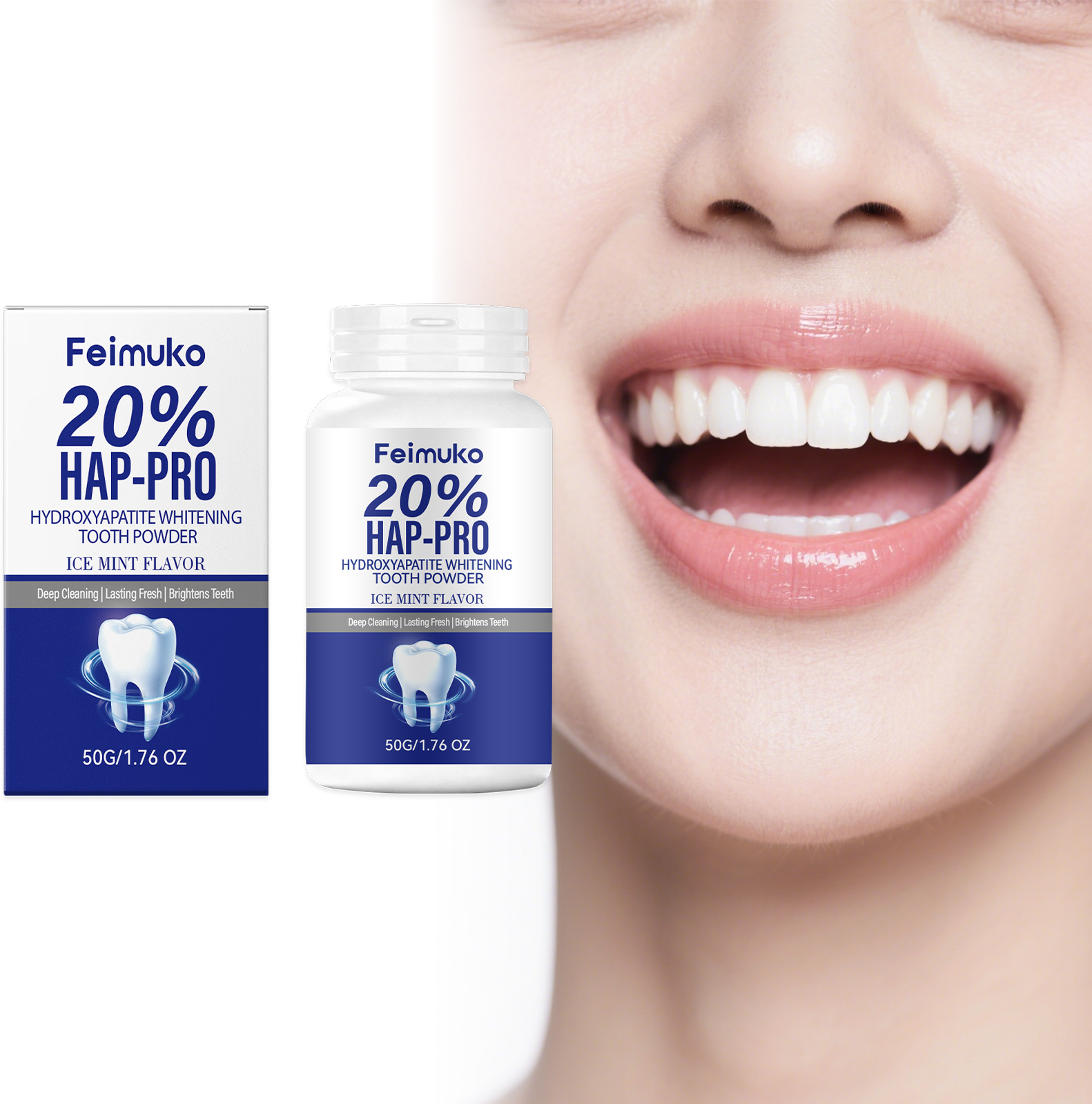 20% Hydroxyapatite Tooth Powde - đánh giá và giá Teeth Whitening Ingredients