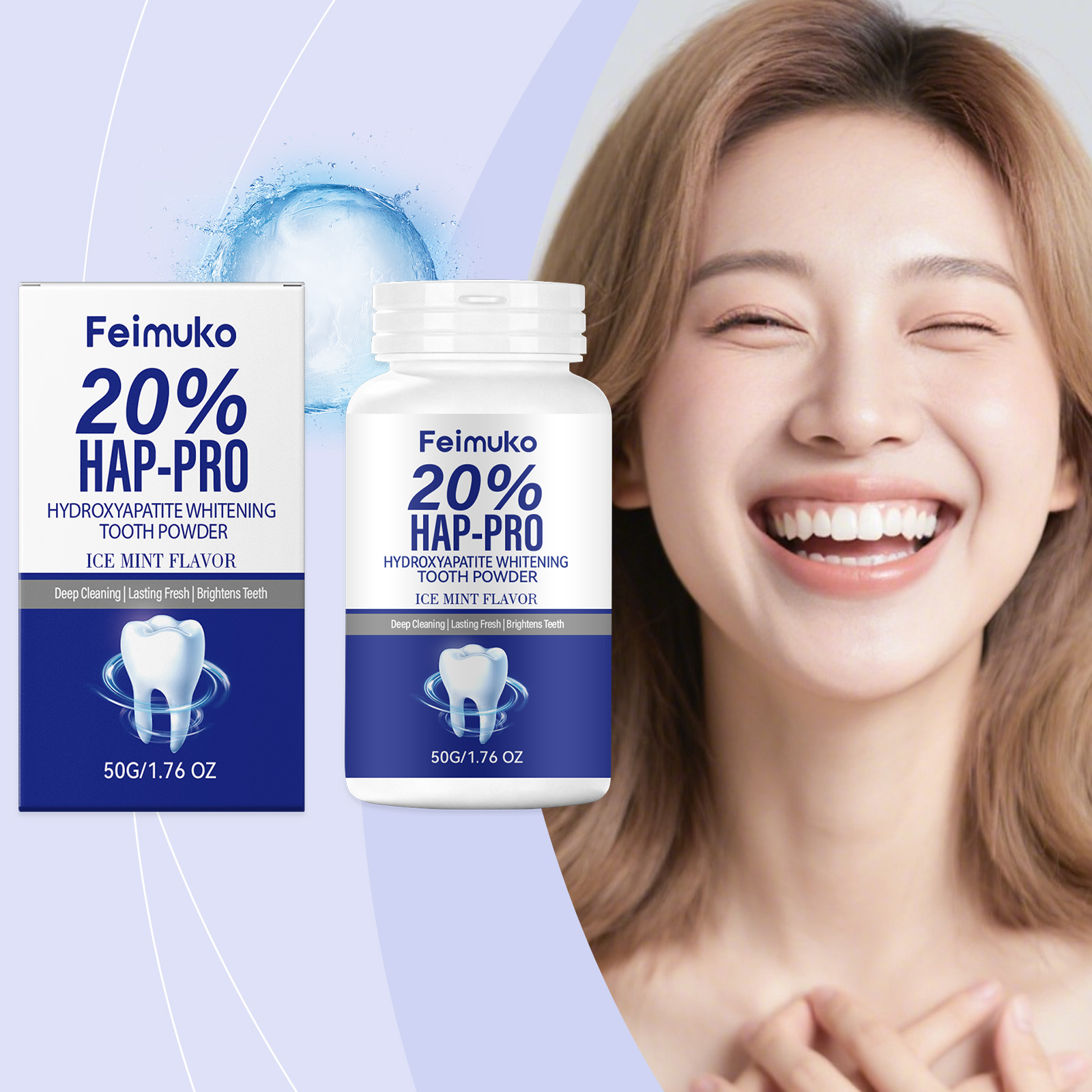 20% Hydroxyapatite Tooth Powde - đánh giá và giá Teeth Whitening Ingredients