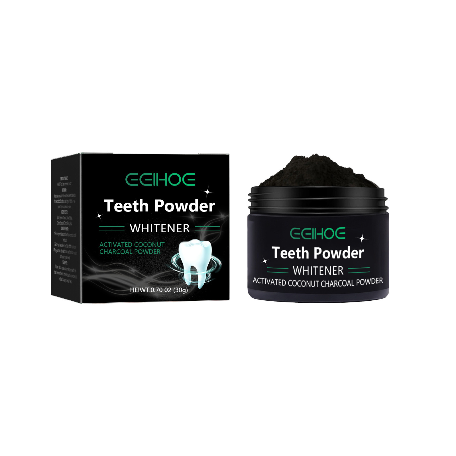EELHOE Charcoal Powder for Tee - đánh giá và giá Teeth Whitening Charcoal Powder