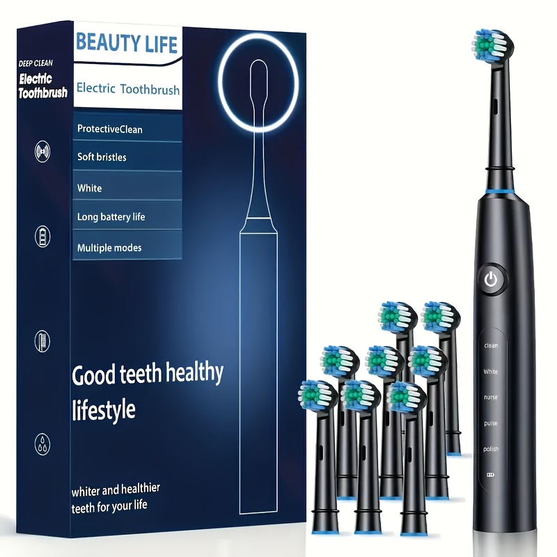 Electric Rotating Toothbrush D - đánh giá và giá Teeth Whitening Gel Refills