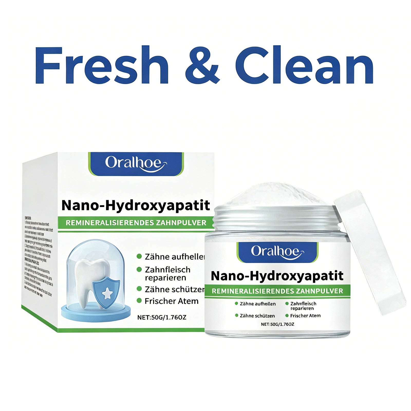 50g Nano-Hydroxyapatite Tooth  - đánh giá và giá Teeth Whitening Ingredients