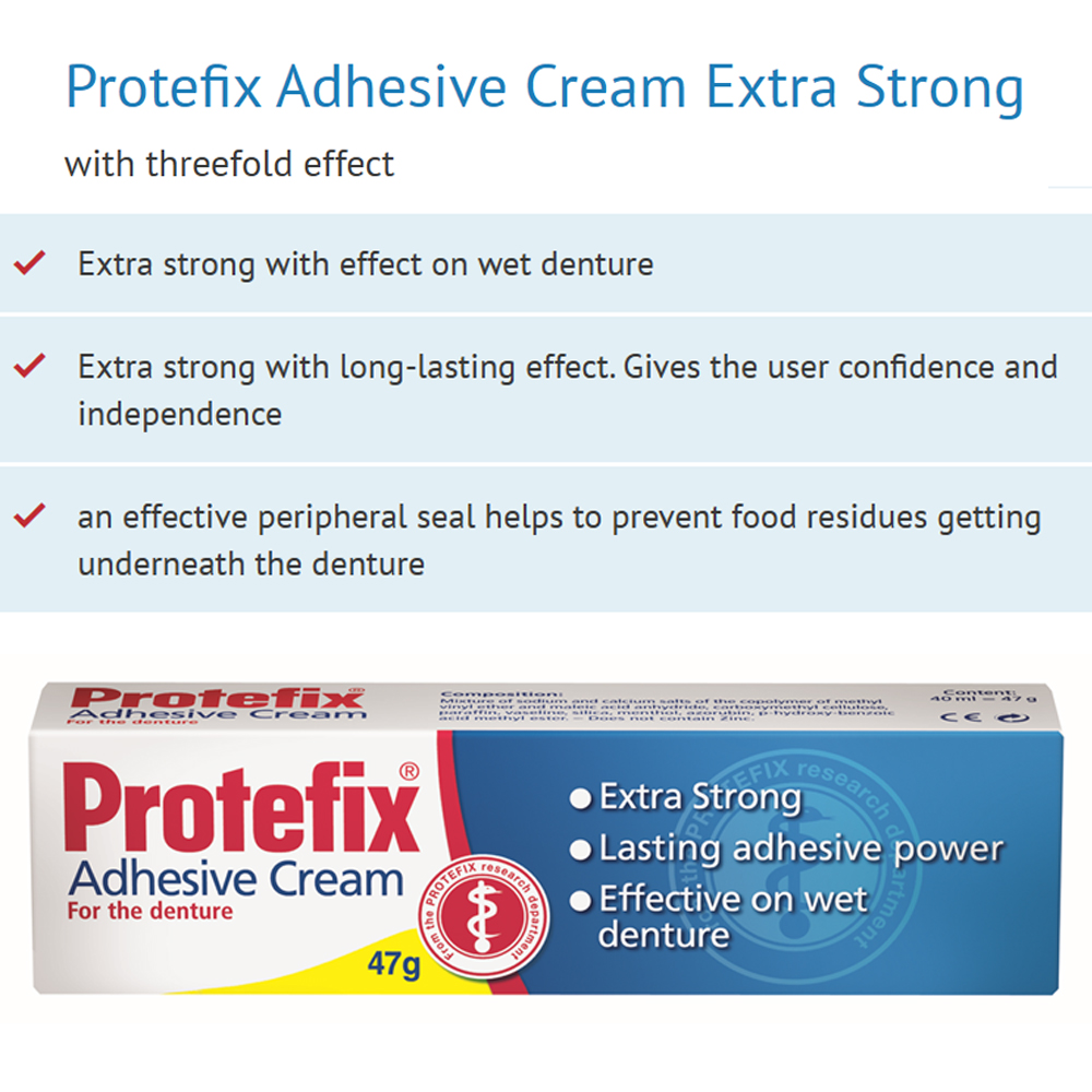 Protefix Adhesive Cream For De - đánh giá và giá Teeth Whitening Ingredients