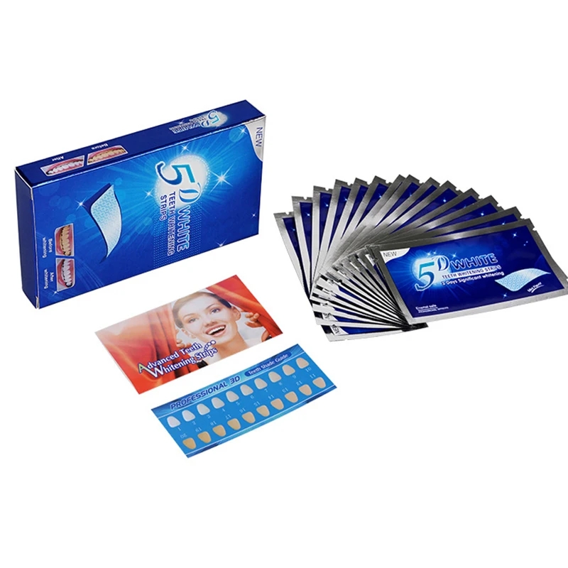 5D Teeth Whitening Strips 56 S - đánh giá và giá Teeth Whitening Gel Refills