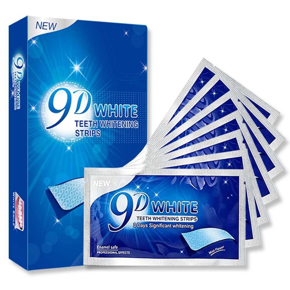 9D White Teeth Whitening Strip - đánh giá và giá Teeth Whitening Home Kit