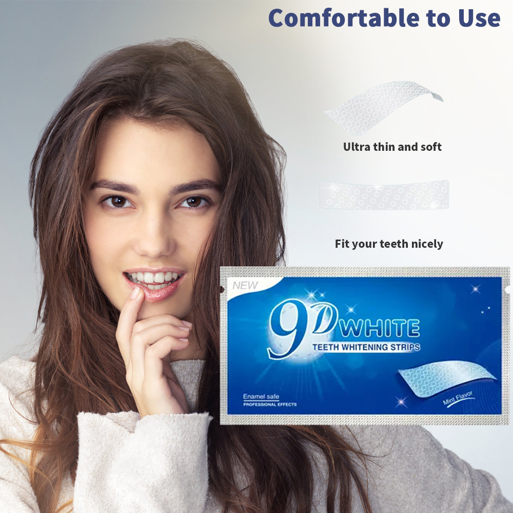 9D White Teeth Whitening Strip - đánh giá và giá Teeth Whitening Home Kit