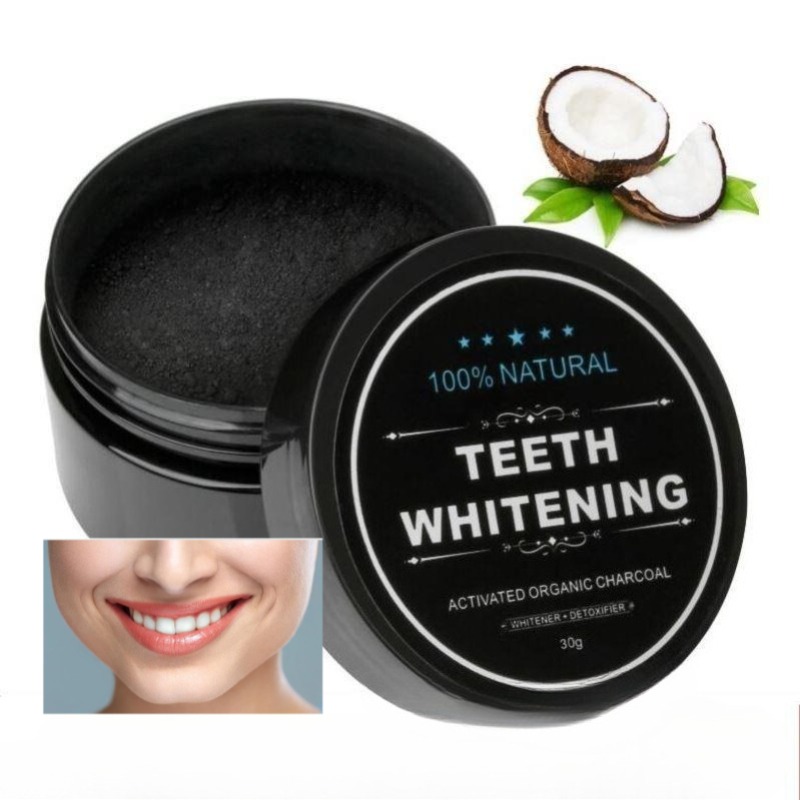 1 Box Activated Charcoal Teeth - đánh giá và giá Teeth Whitening Charcoal Powder