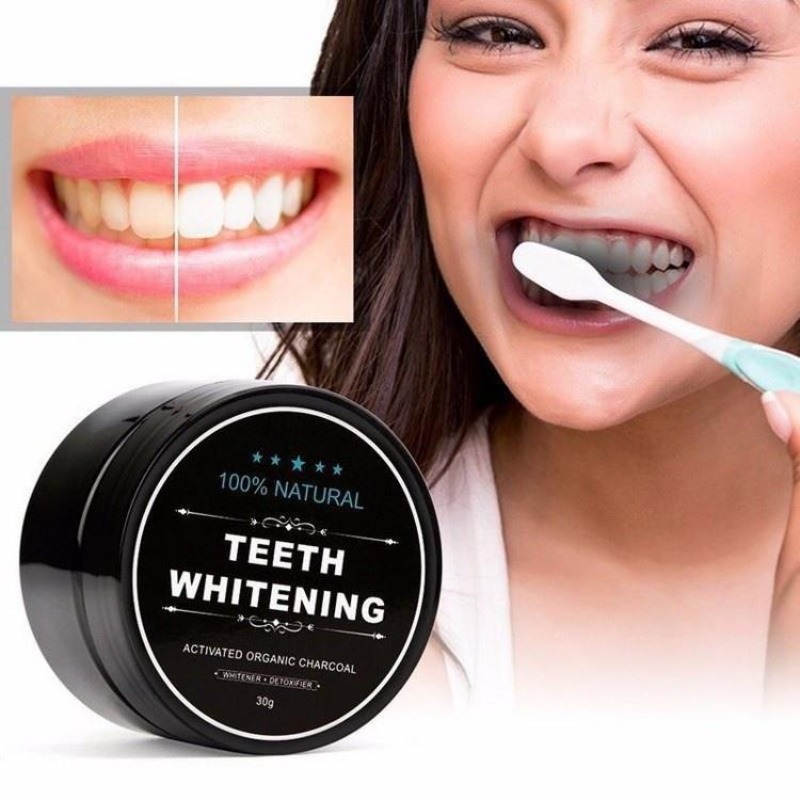 1 Box Activated Charcoal Teeth - đánh giá và giá Teeth Whitening Charcoal Powder