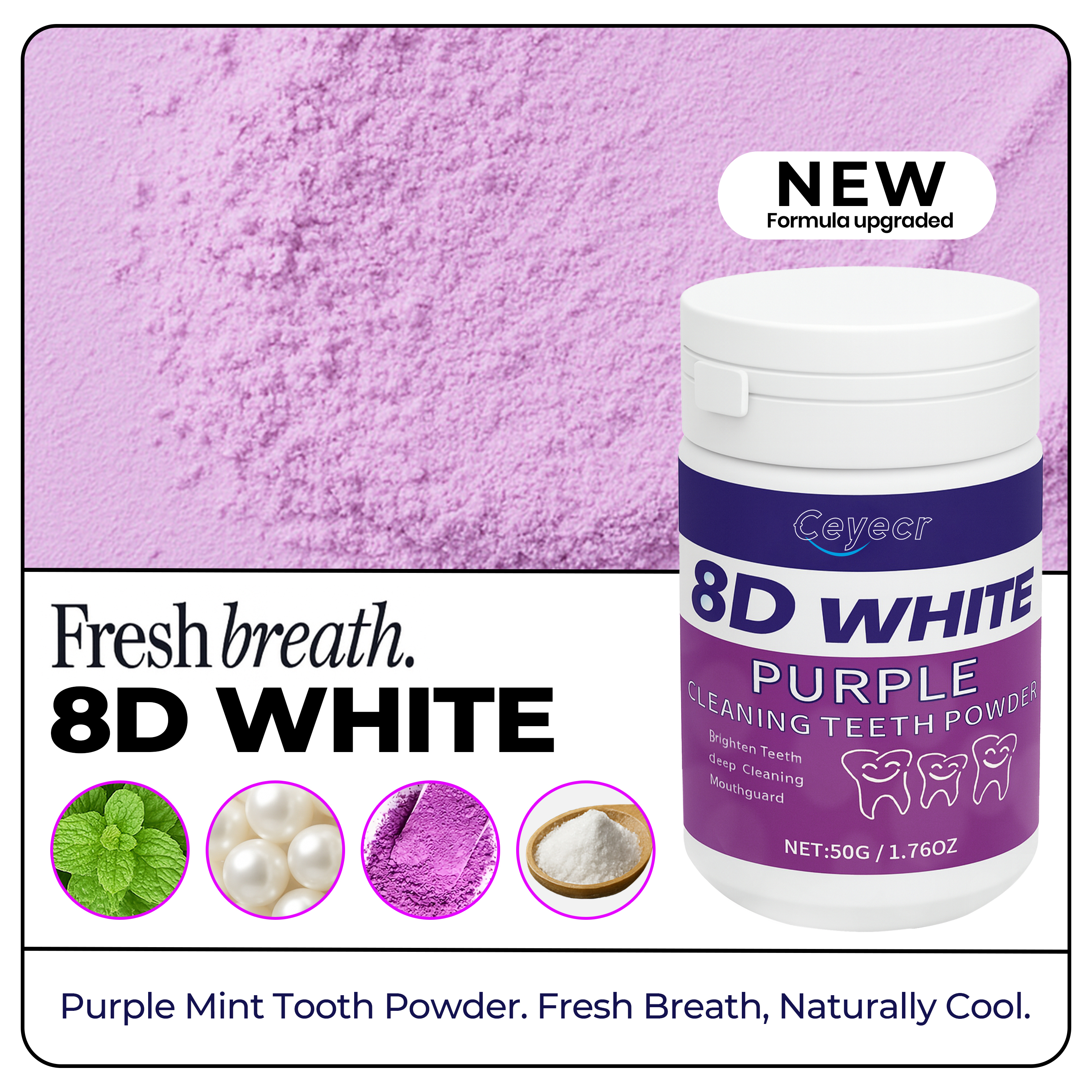 8D white Teeth Whitening Powde - đánh giá và giá Teeth Whitening Ingredients