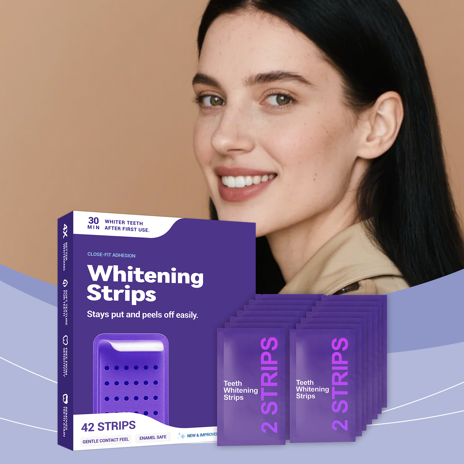 Purple Teeth Whitening Strips  - đánh giá và giá Teeth Whitening Gel Refills