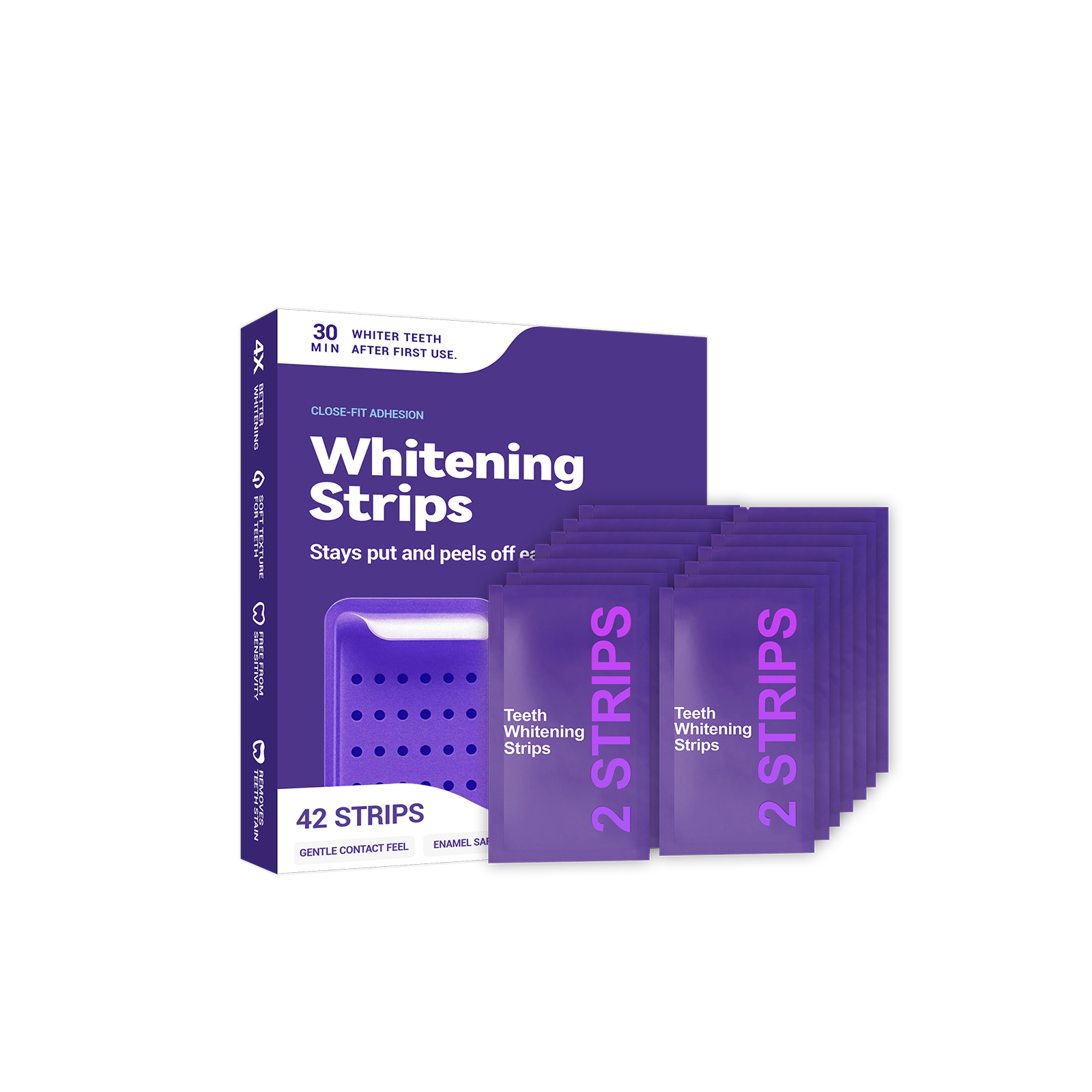 Purple Teeth Whitening Strips  - đánh giá và giá Teeth Whitening Bleach