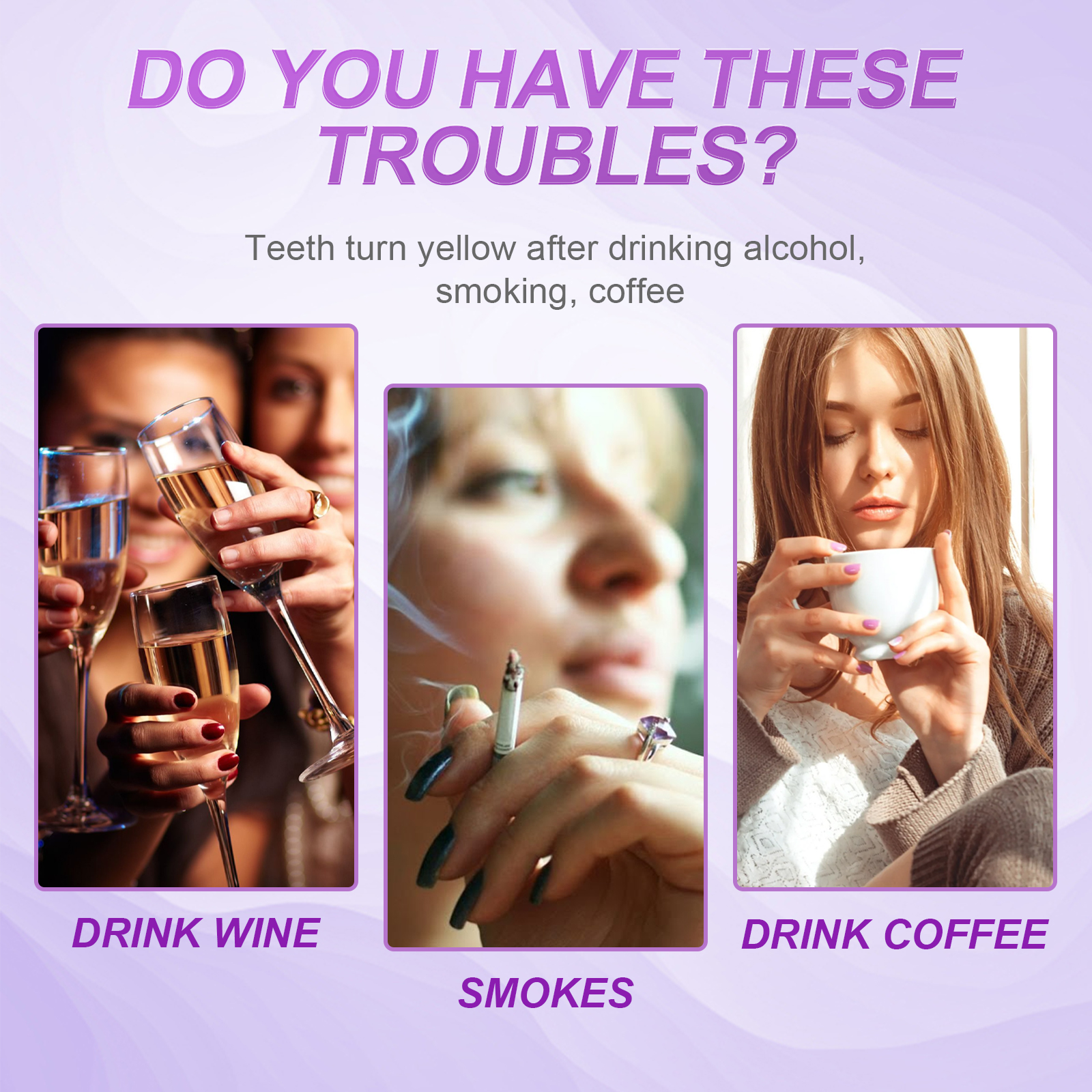 Purple Teeth Whitening Strips  - đánh giá và giá Teeth Whitening Home Kit