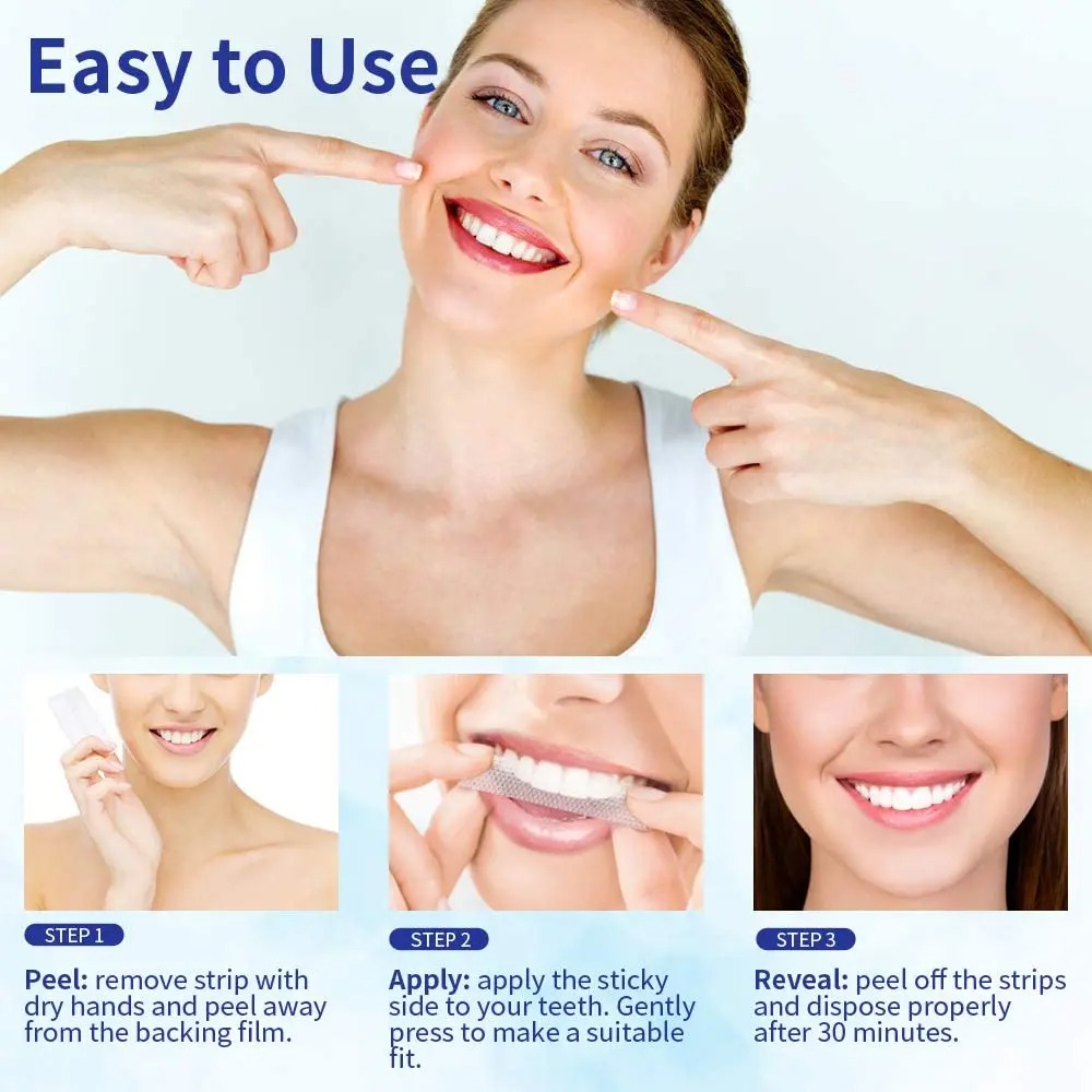 5D Teeth Whitening Stickers Mi - đánh giá và giá Teeth Whitening Gel Refills