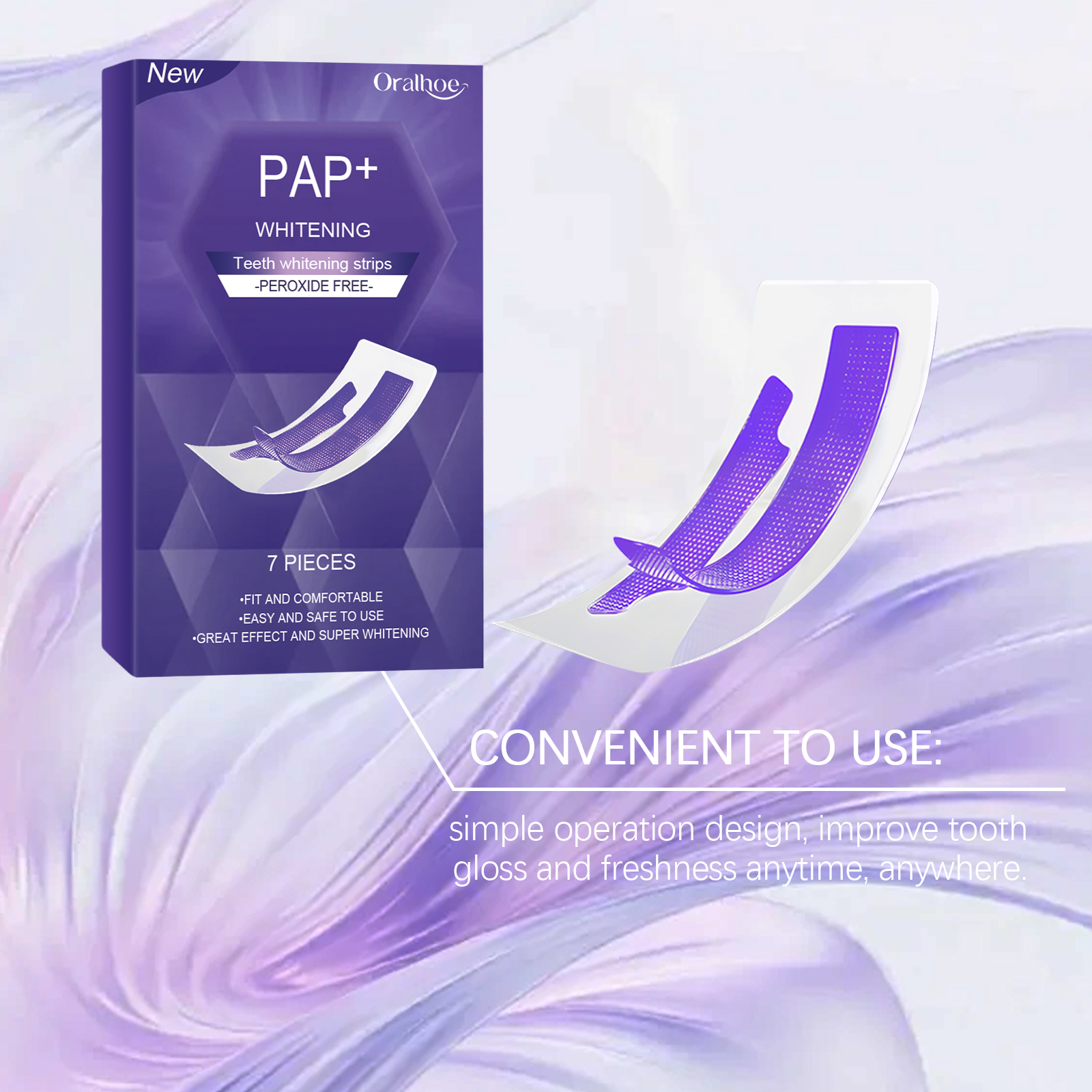 Purple Teeth Whitening Strips  - đánh giá và giá Teeth Whitening Bleach