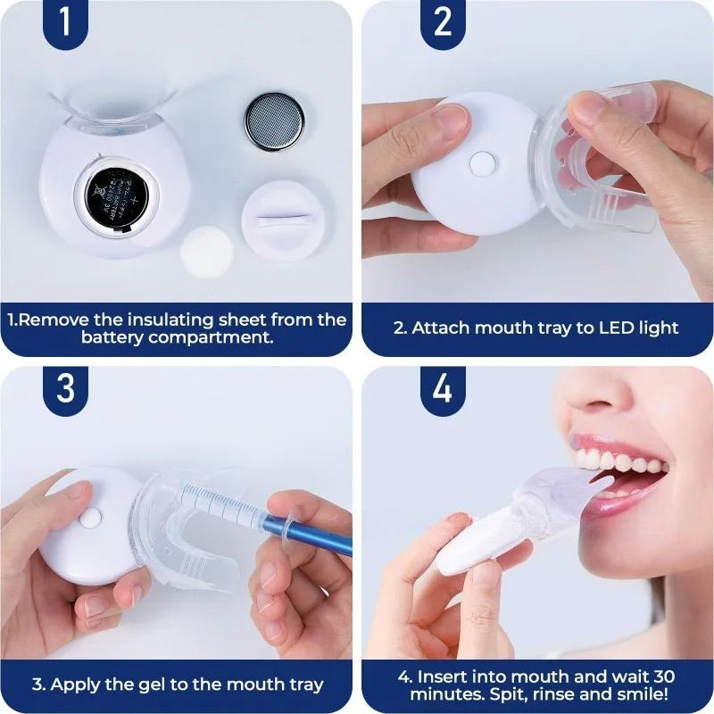 1 Set Clean Oral Cavity Teeth  - đánh giá và giá Teeth Whitening Home Kit