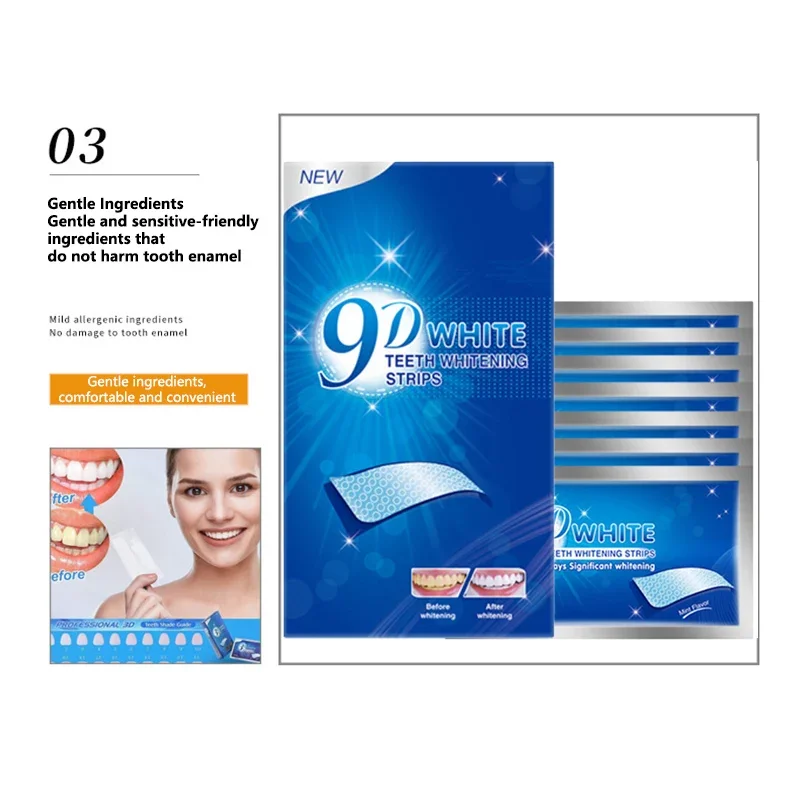 9D Teeth Whitening Strips Toot - đánh giá và giá Teeth Whitening Gel Refills