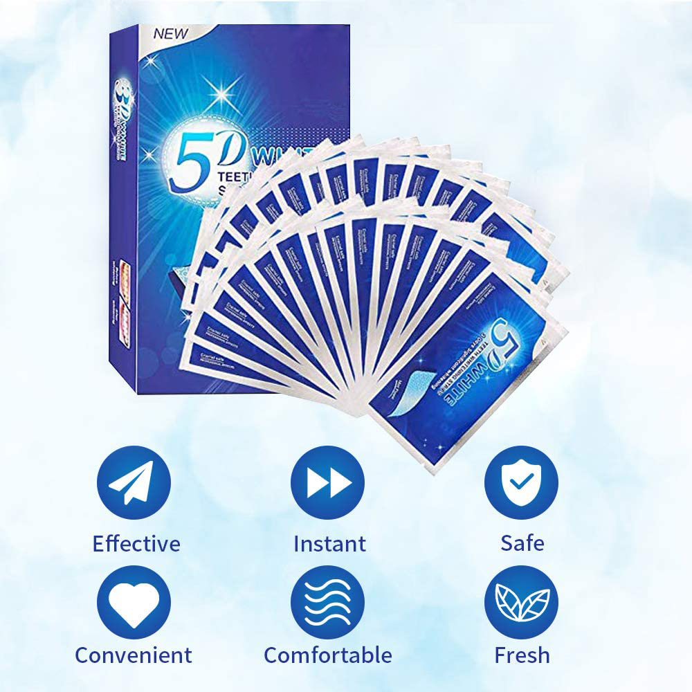 5D White Teeth Whitening Strip - đánh giá và giá Teeth Whitening From Home