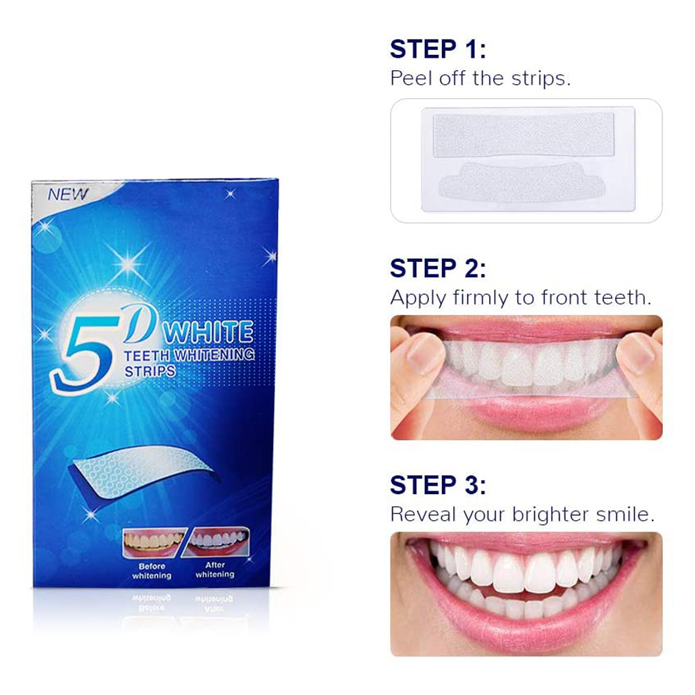 5D White Teeth Whitening Strip - đánh giá và giá Teeth Whitening From Home