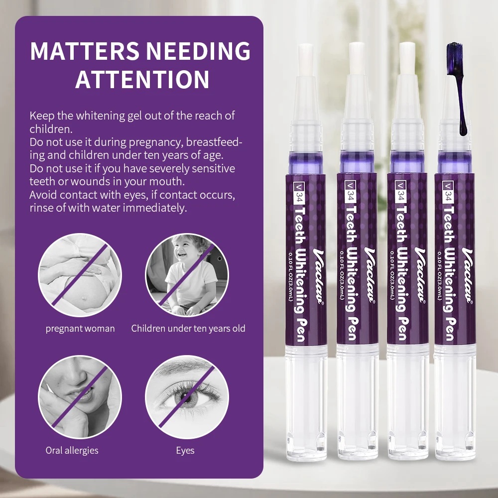 Vaclav V34 Purple teeth whiten - đánh giá và giá Teeth Whitening From Home