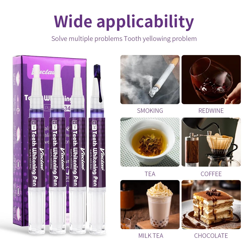 Vaclav V34 Purple teeth whiten - đánh giá và giá Teeth Whitening From Home